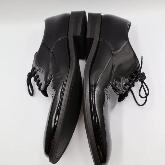 The Black Tux Black Patent Leather Shoes Men's Size 12 SH001 H - Picture 7 of 10